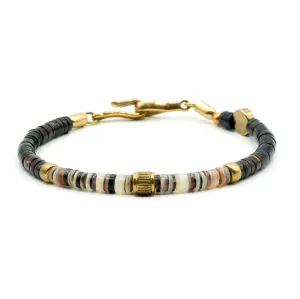 Shell and Brass Bracelet