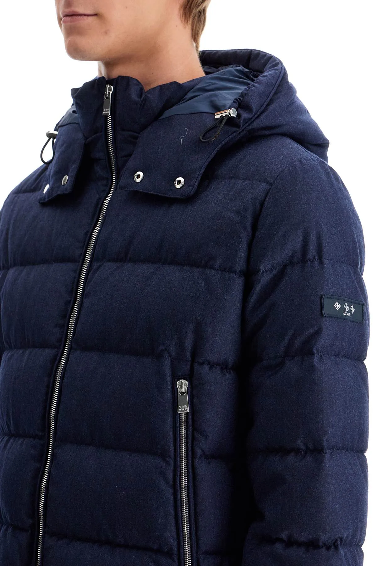 short wool down jacket