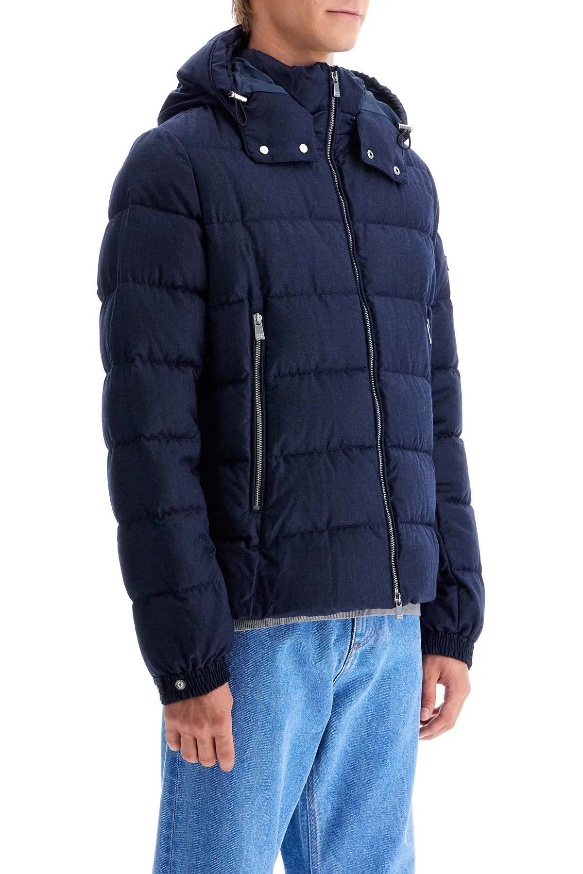 short wool down jacket