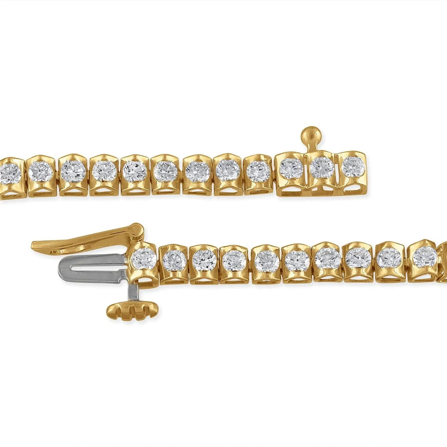 Signature EcoLove 3 CTW Lab Grown Diamond 7-inch Tennis Bracelet in 14KT Yellow Gold