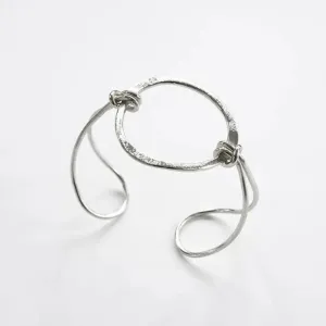 Silver Circle Cuff