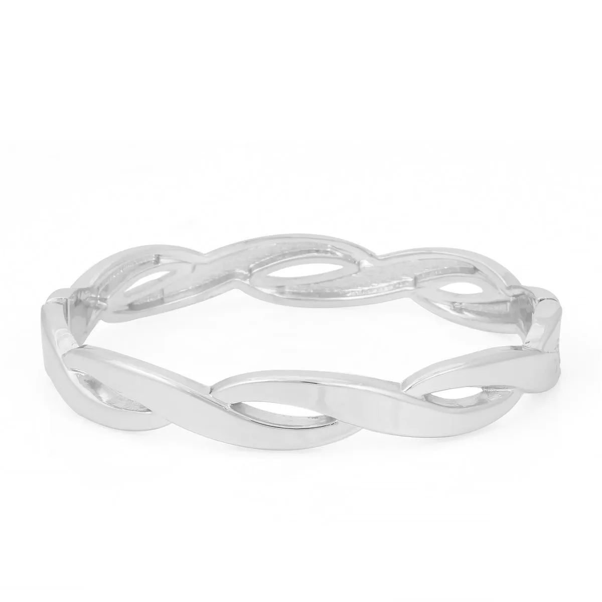 SILVER HINGED BRACELET #SA-B150SIL(MF18)