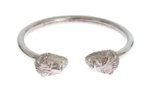 Silver Lion 925 Sterling Bangle Bracelet