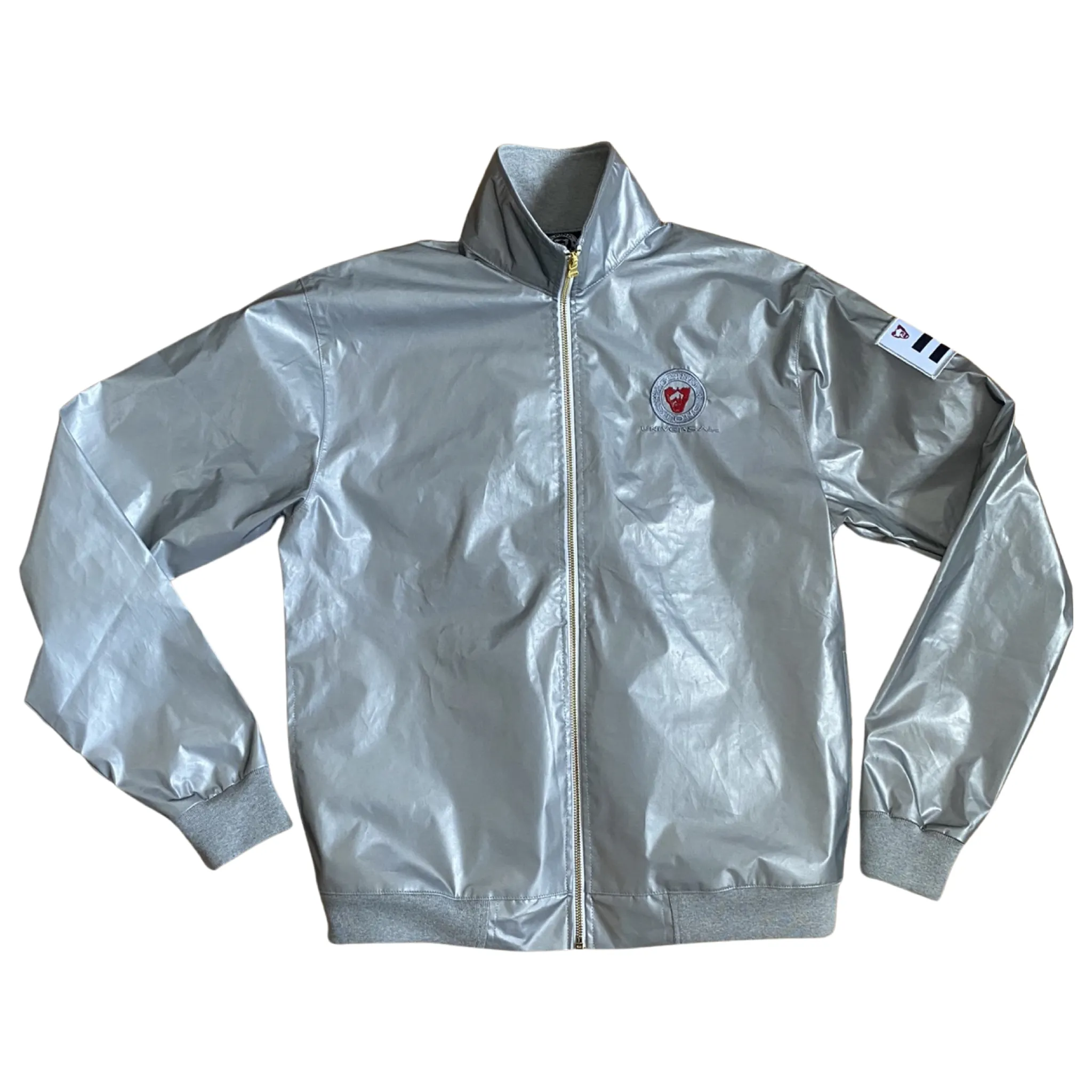 Silver Reflective coach jacket