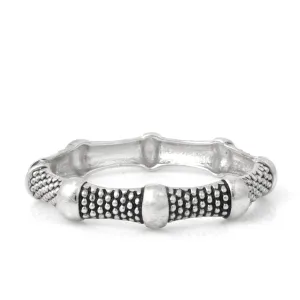 SILVER TINY BALLS PATTERN BRACELET #HB2293 (PF3)