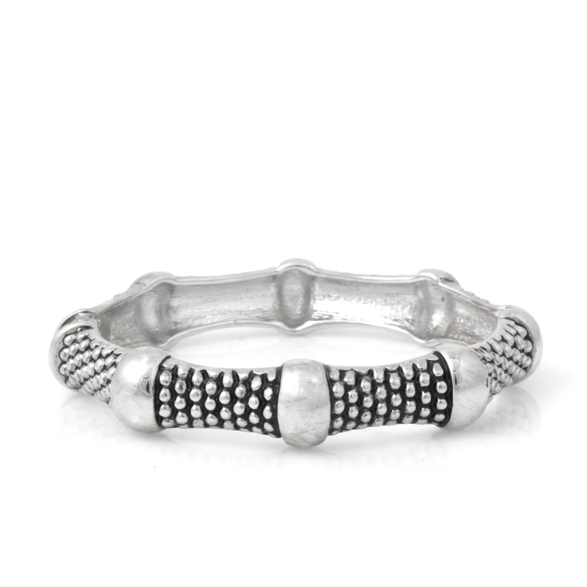 SILVER TINY BALLS PATTERN BRACELET #HB2293 (PF3)