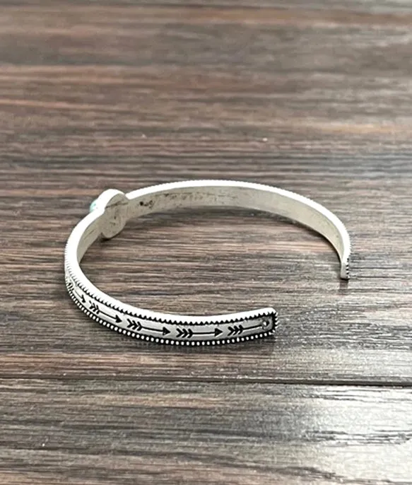 Small C-Cuff Turquoise Cuff Bracelet
