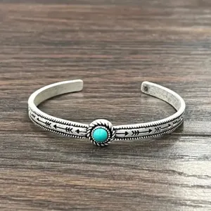 Small C-Cuff Turquoise Cuff Bracelet