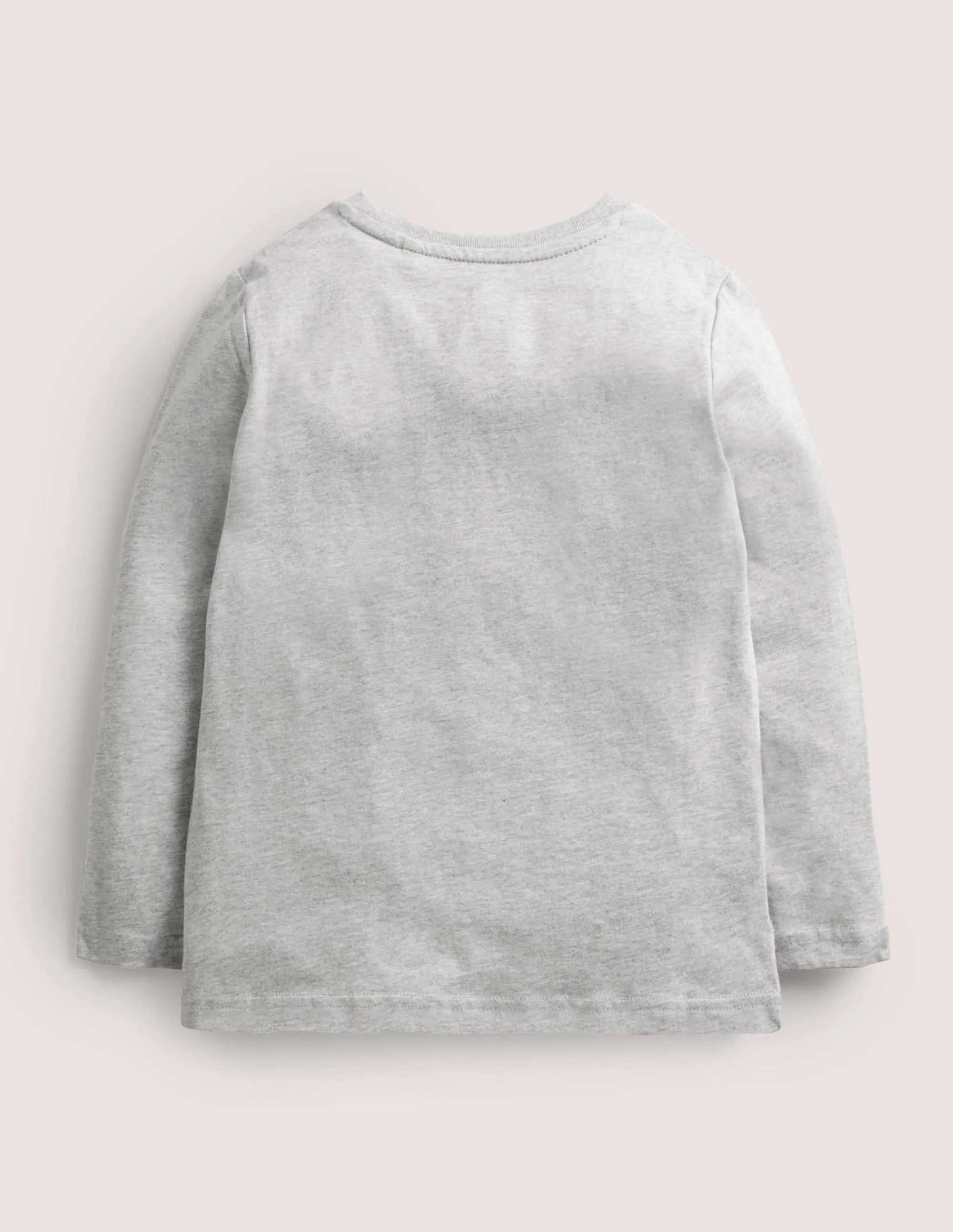 Small Scale Puff Print T-shirt-Grey Marl Animals