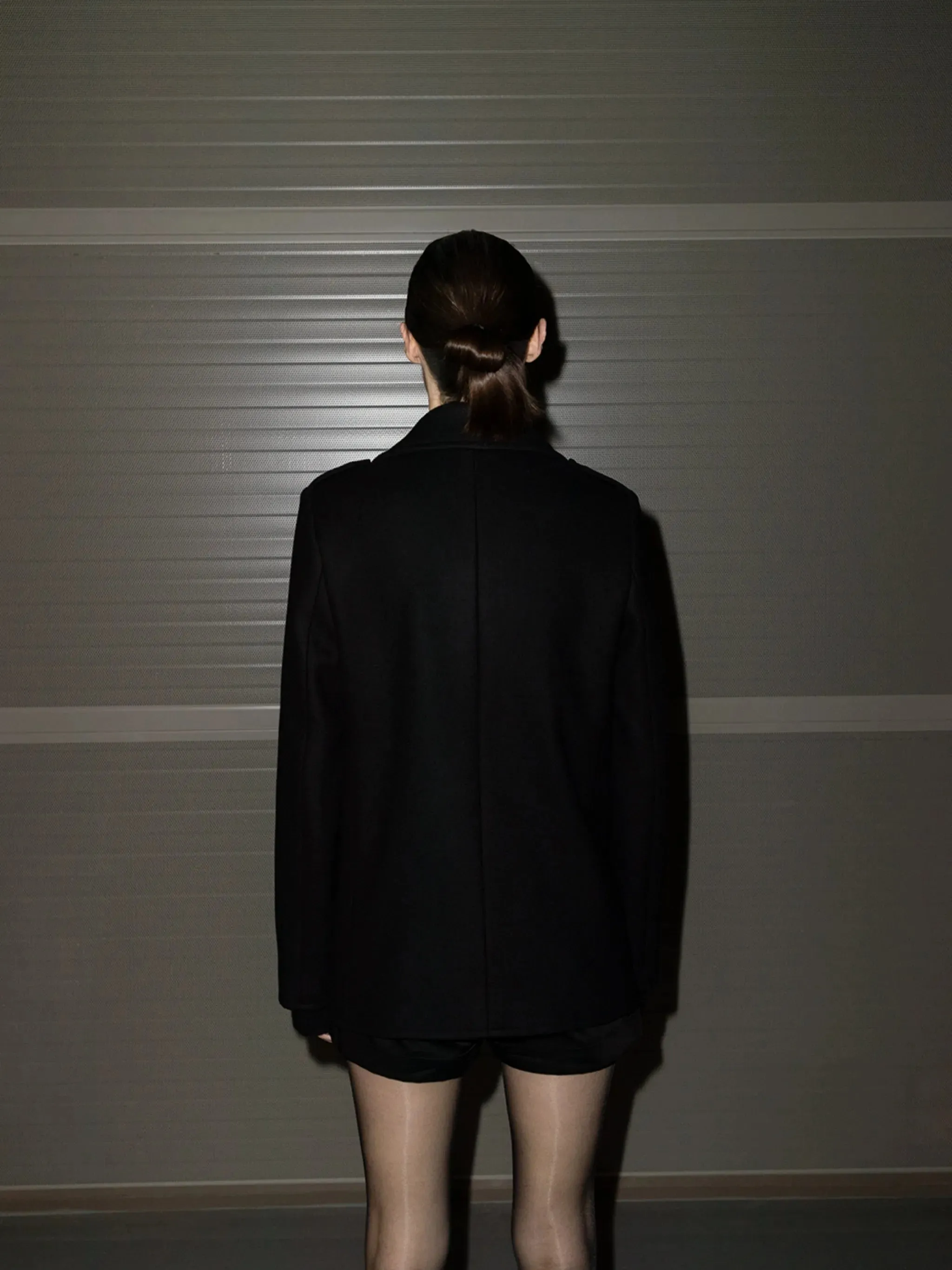 Smart-powered double-breasted Unmatched variety peacoat