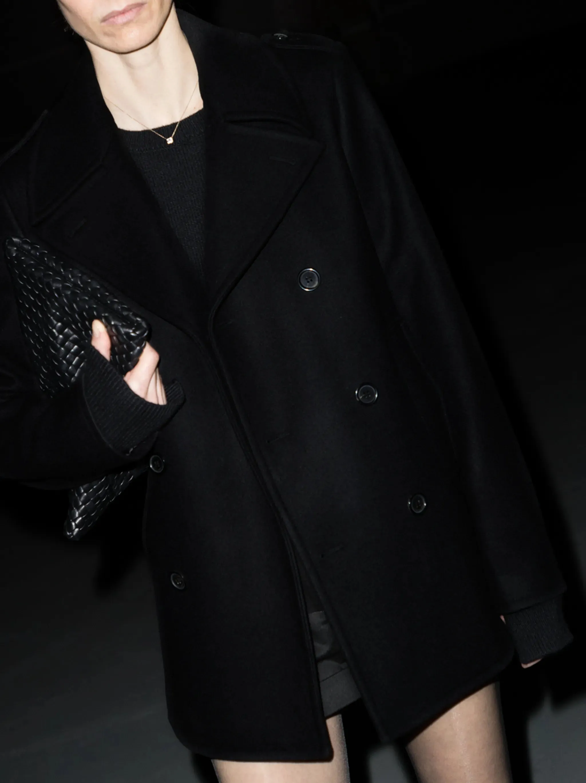 Smart-powered double-breasted Unmatched variety peacoat