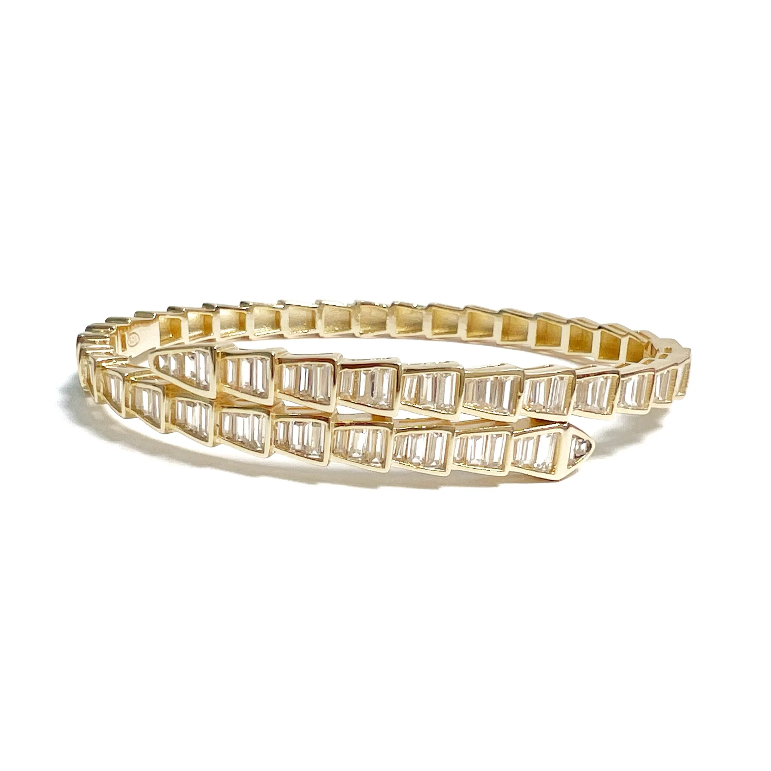Snake Wrap Baguette Bangle