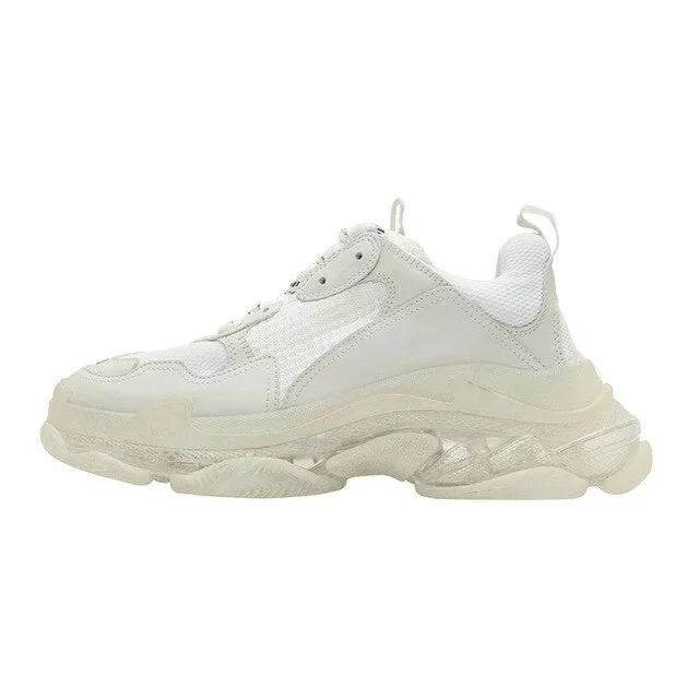 Sneakers Women PVC Flats Round Toe Shoes Women Brand Ladies Shoes Sport Dad Shoes Casual Zapatos De Mujer New Sapato Feminino
