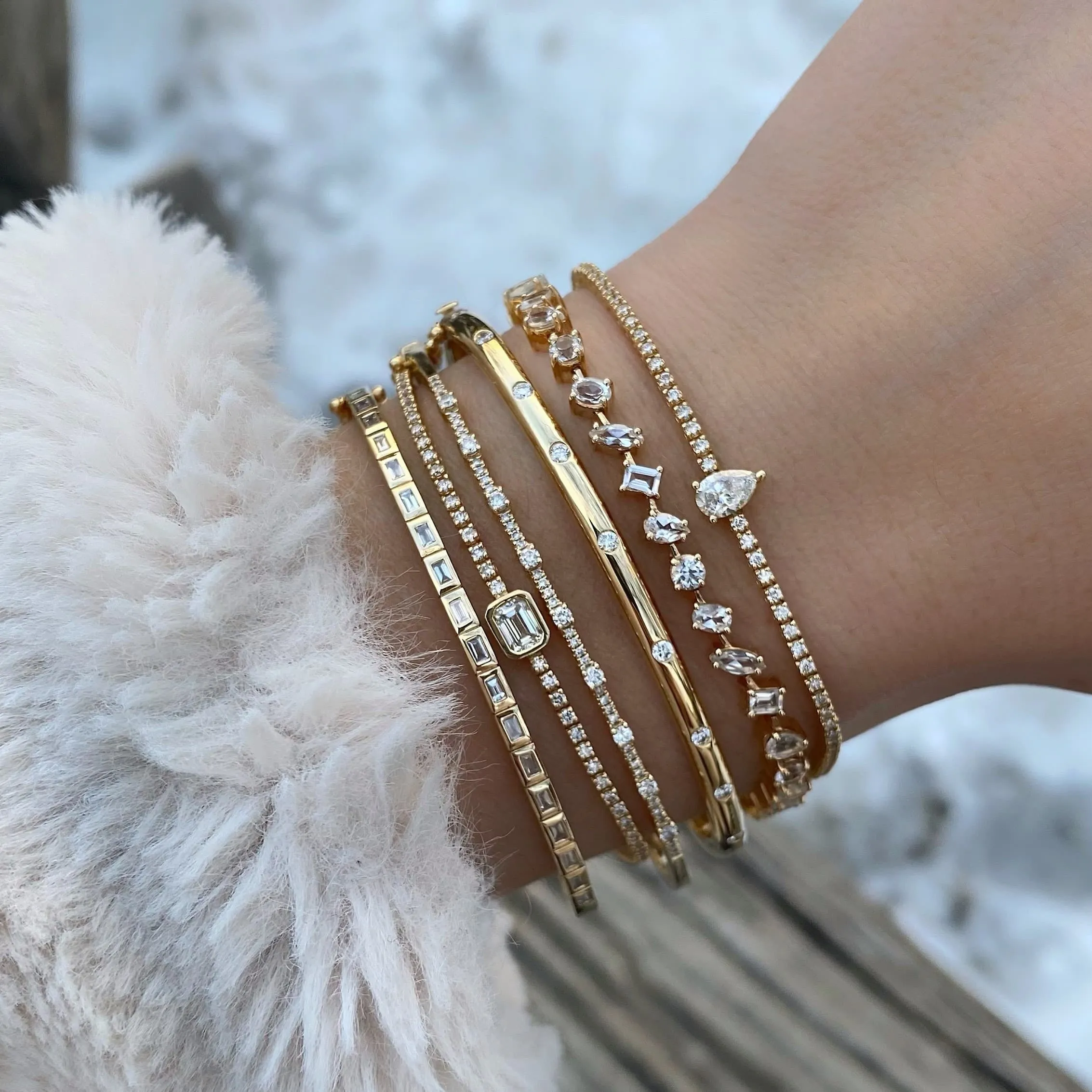 Solitaire Diamond Tennis Bracelet