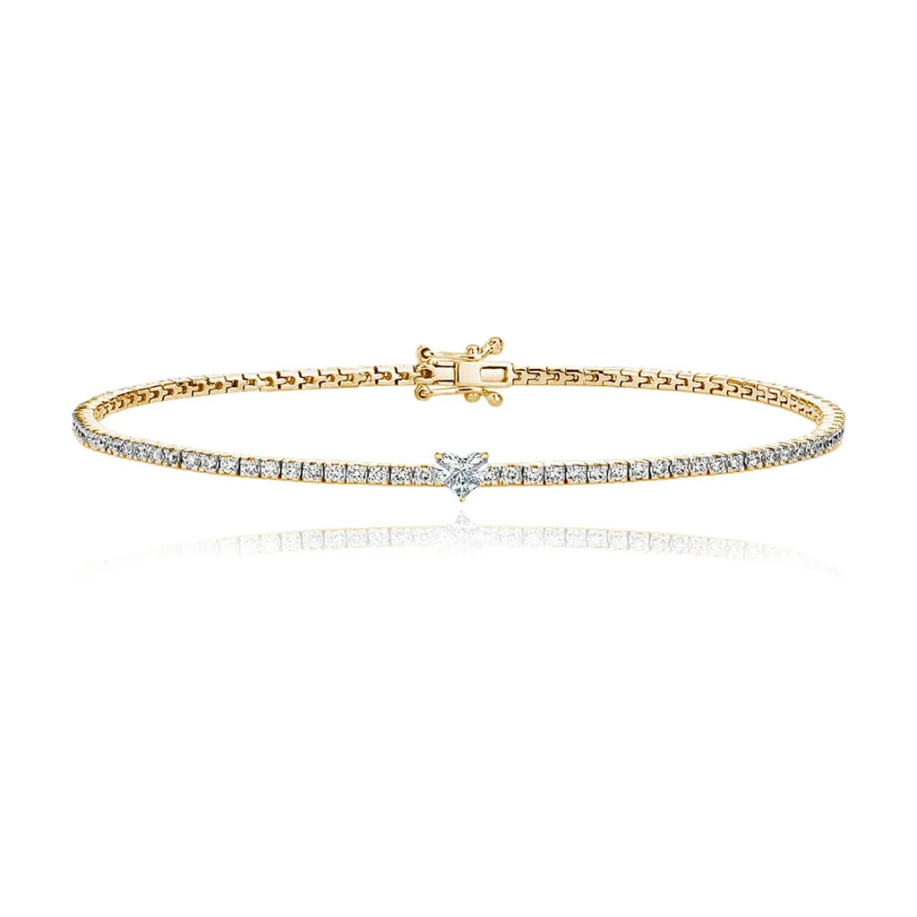 Solitaire Diamond Tennis Bracelet