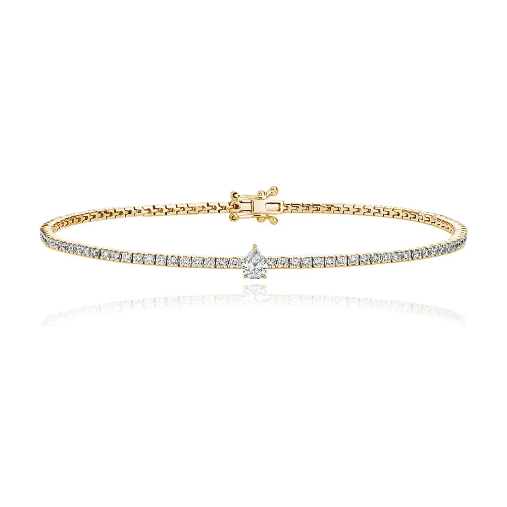 Solitaire Diamond Tennis Bracelet