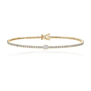 Solitaire Diamond Tennis Bracelet