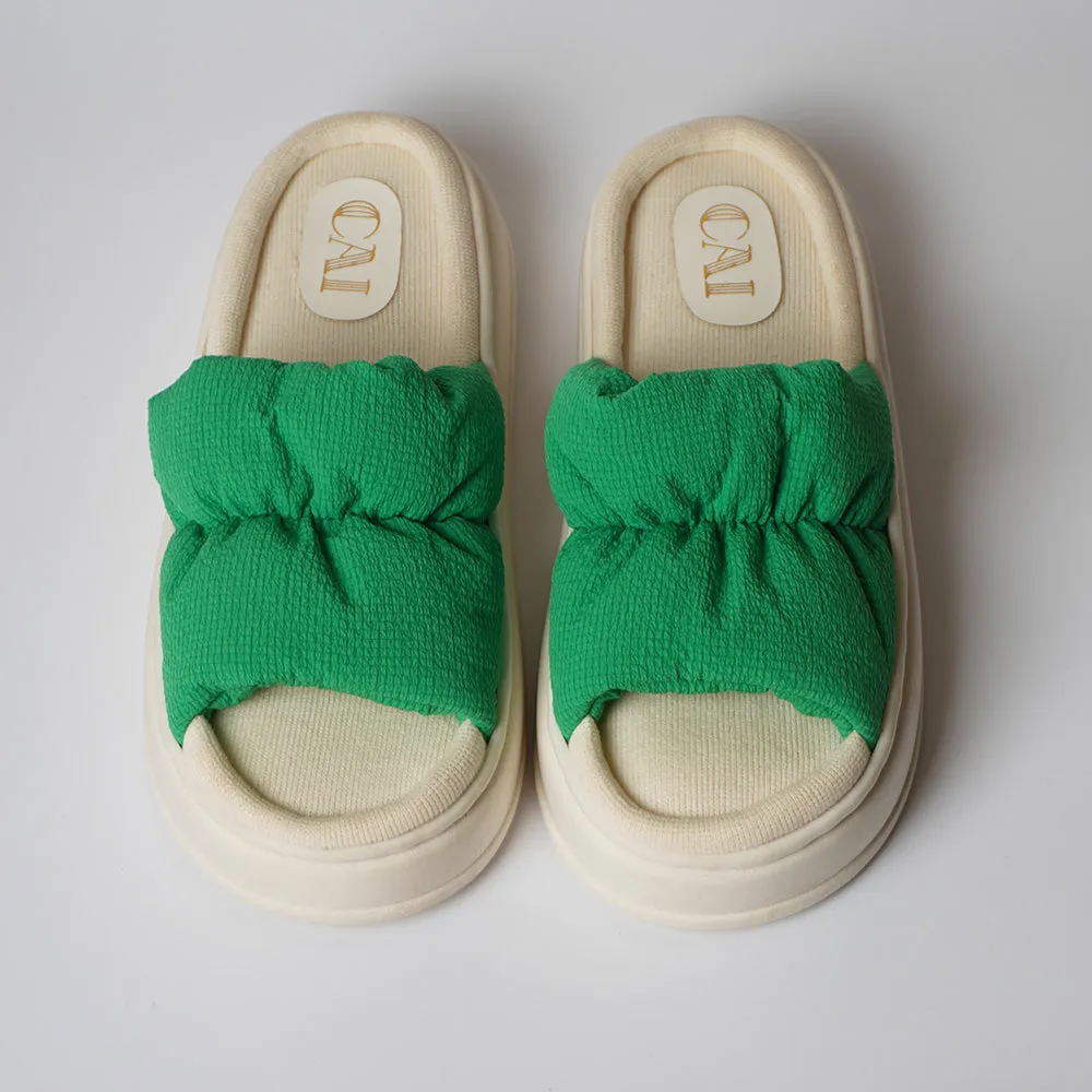 Spongy Green Slip On