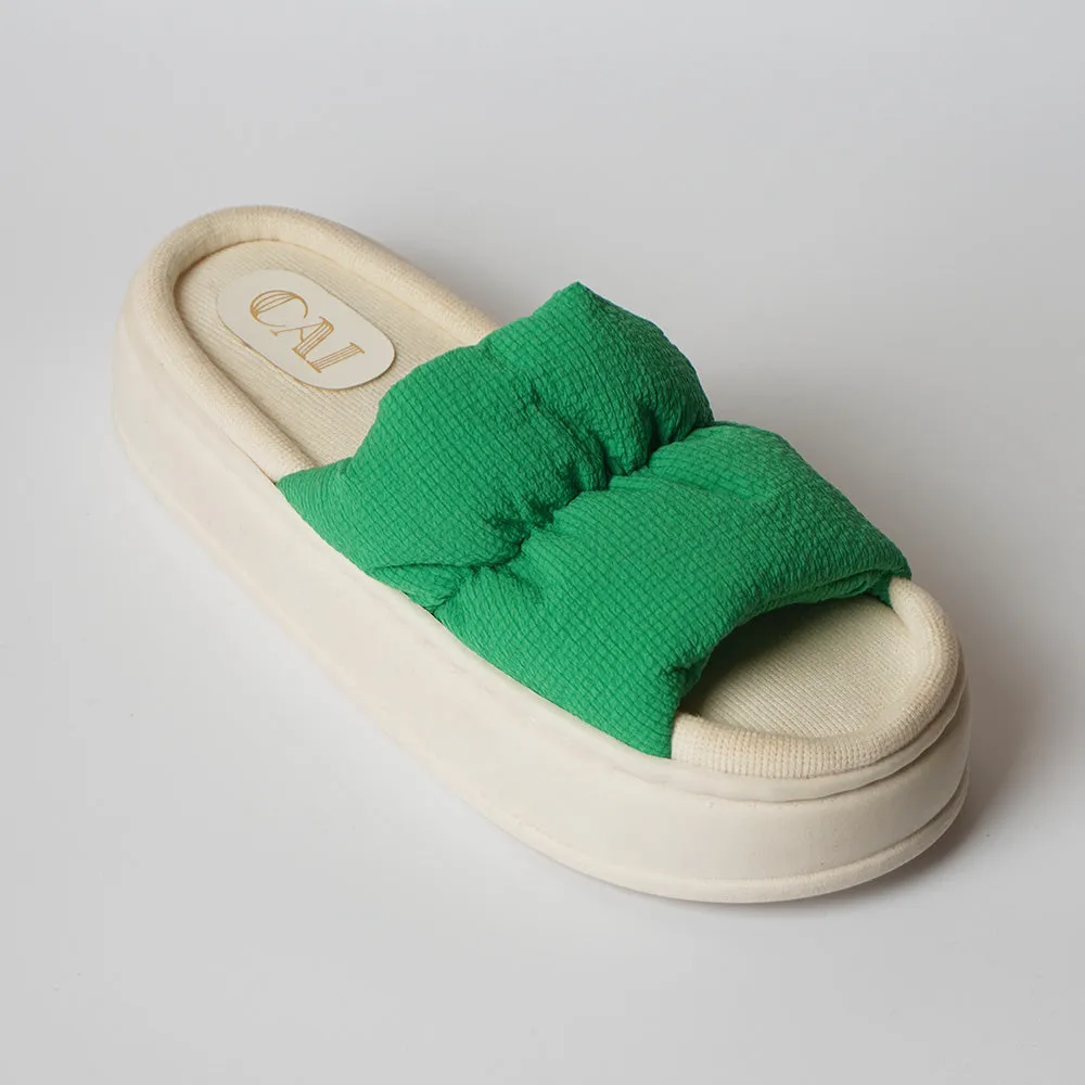 Spongy Green Slip On