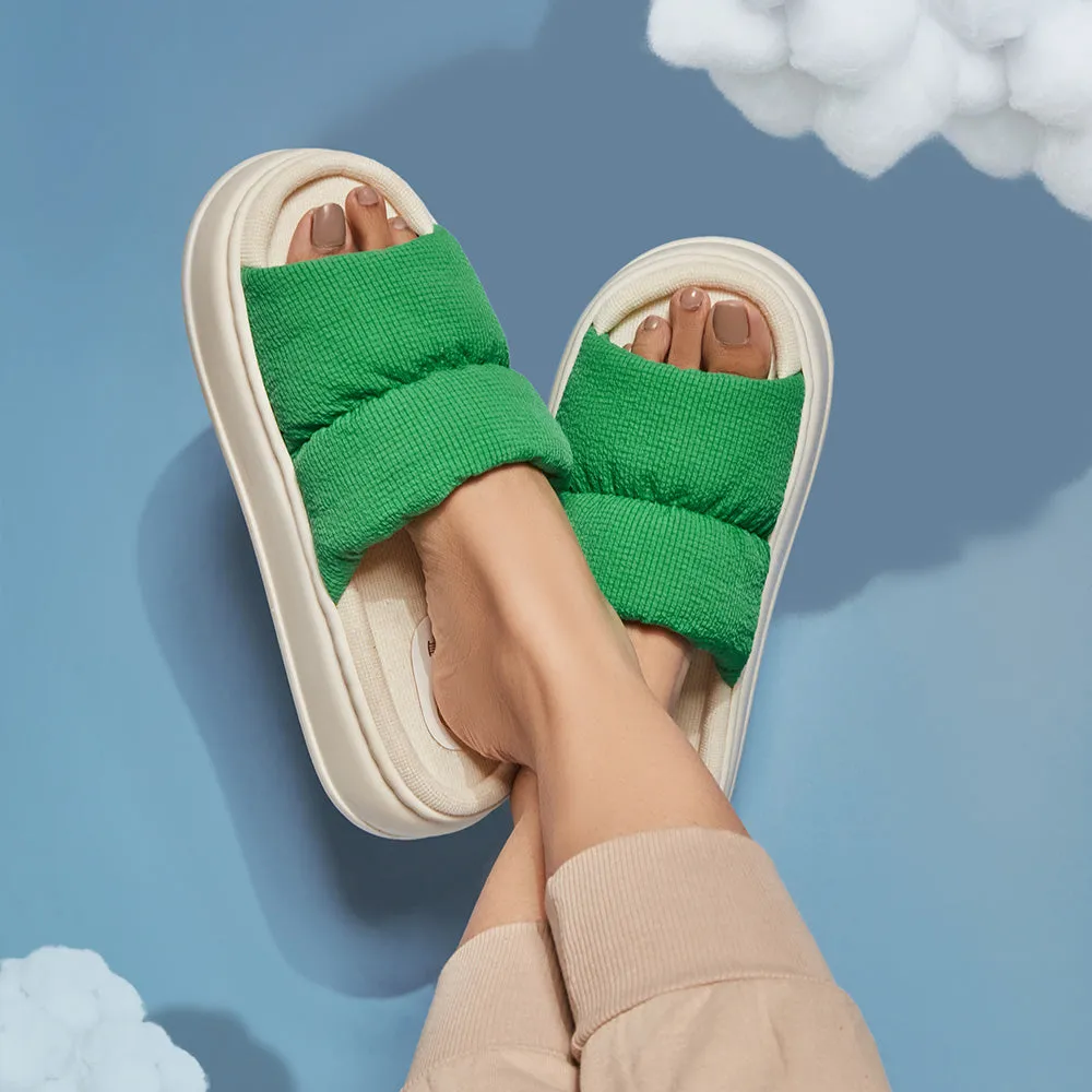 Spongy Green Slip On