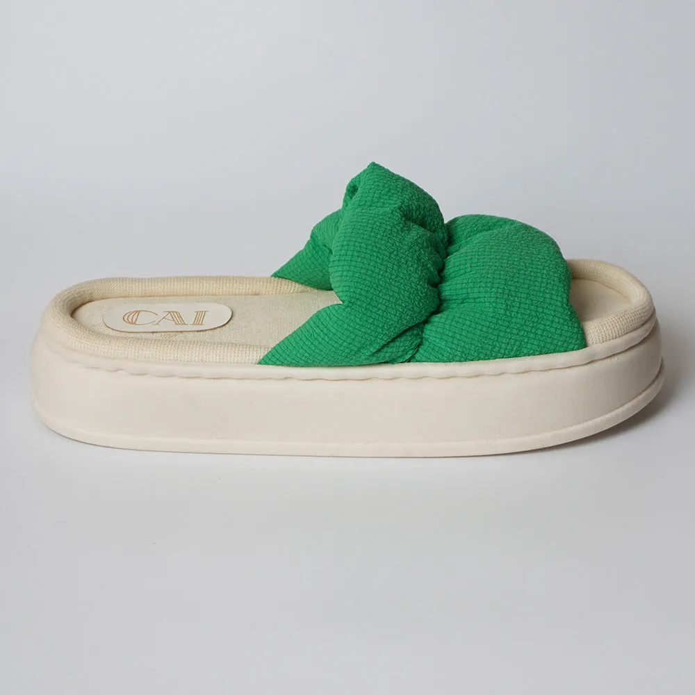 Spongy Green Slip On