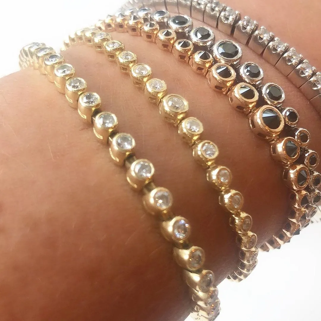 Square Tassel Tennis Bracelet