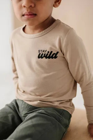 Stay Wild Boy's Long Sleeve Tee