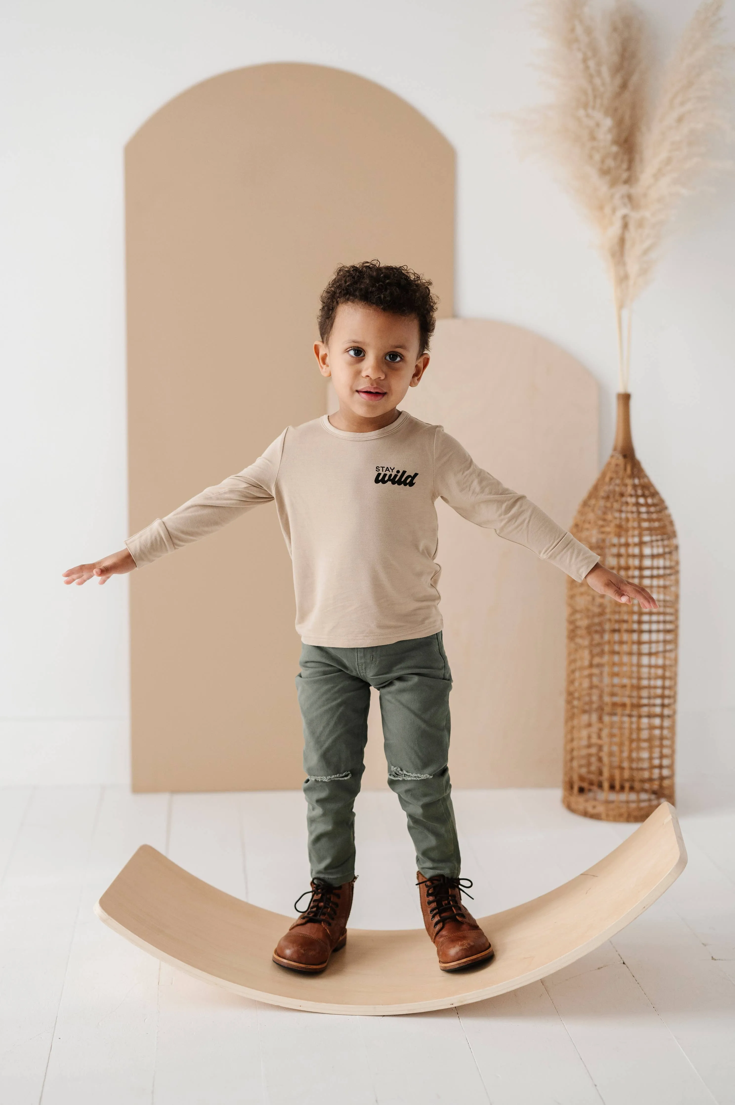 Stay Wild Boy's Long Sleeve Tee