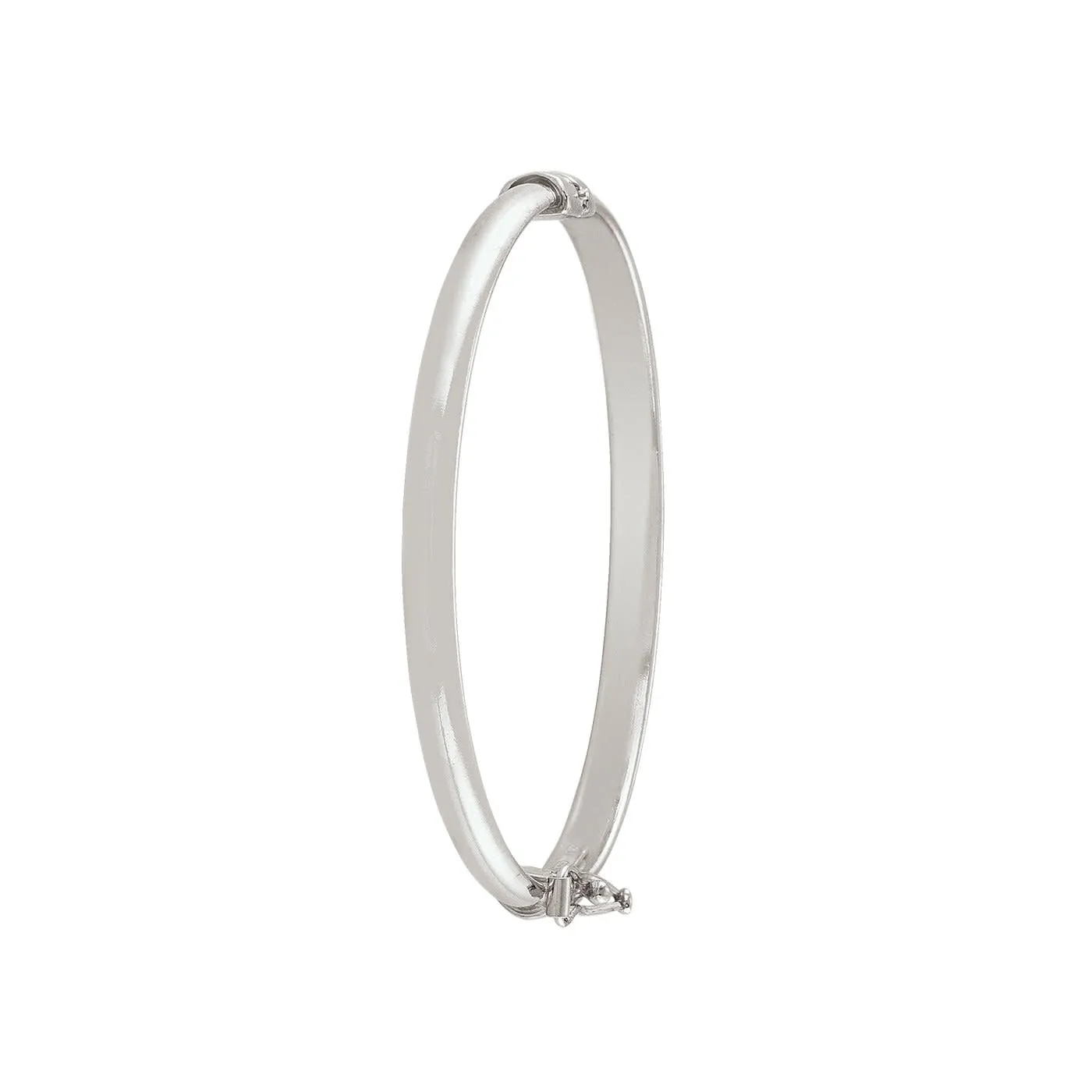 Sterling Silver (3.8mm) High Polished Baby Bangle Bracelet