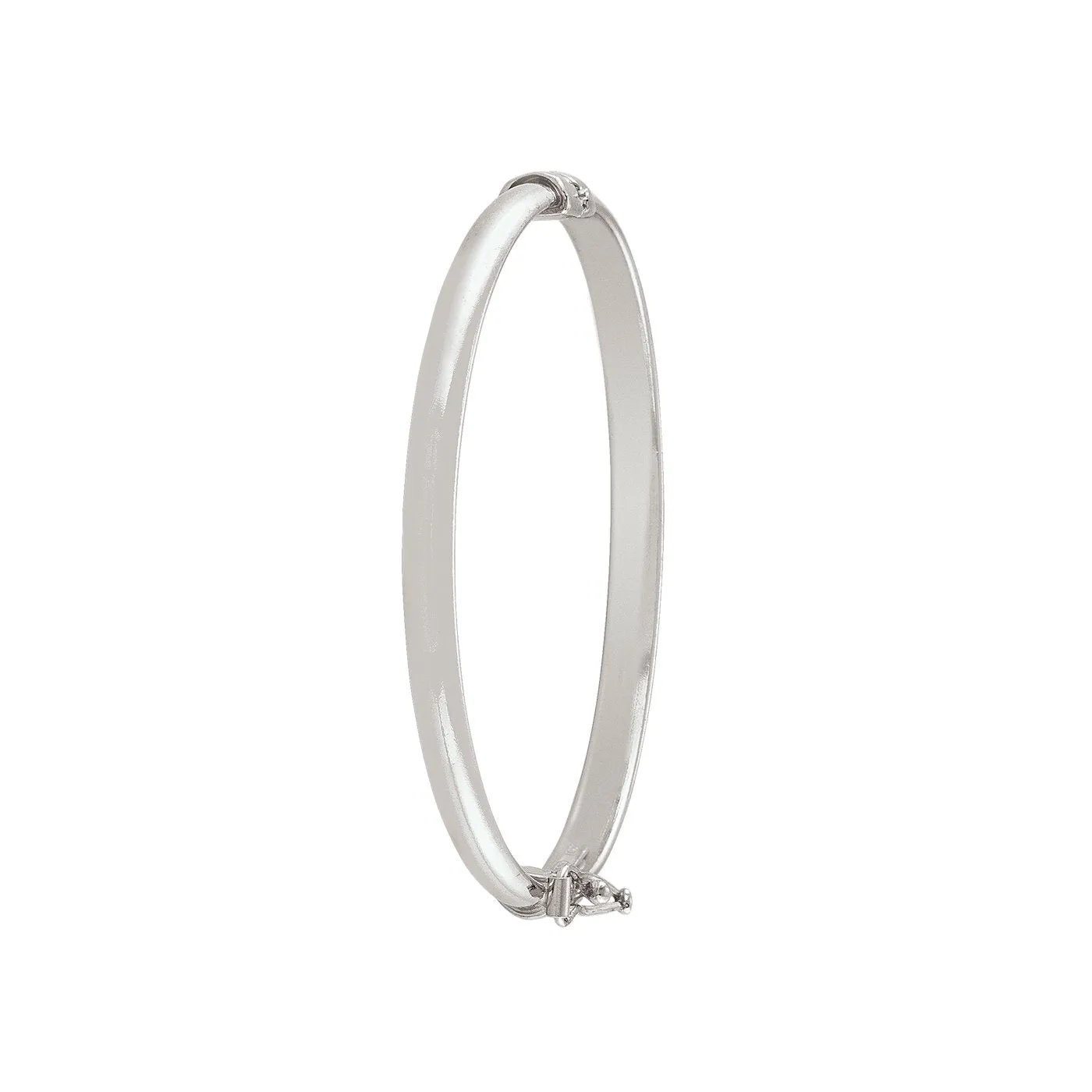 Sterling Silver (3.8mm) High Polished Baby Bangle Bracelet