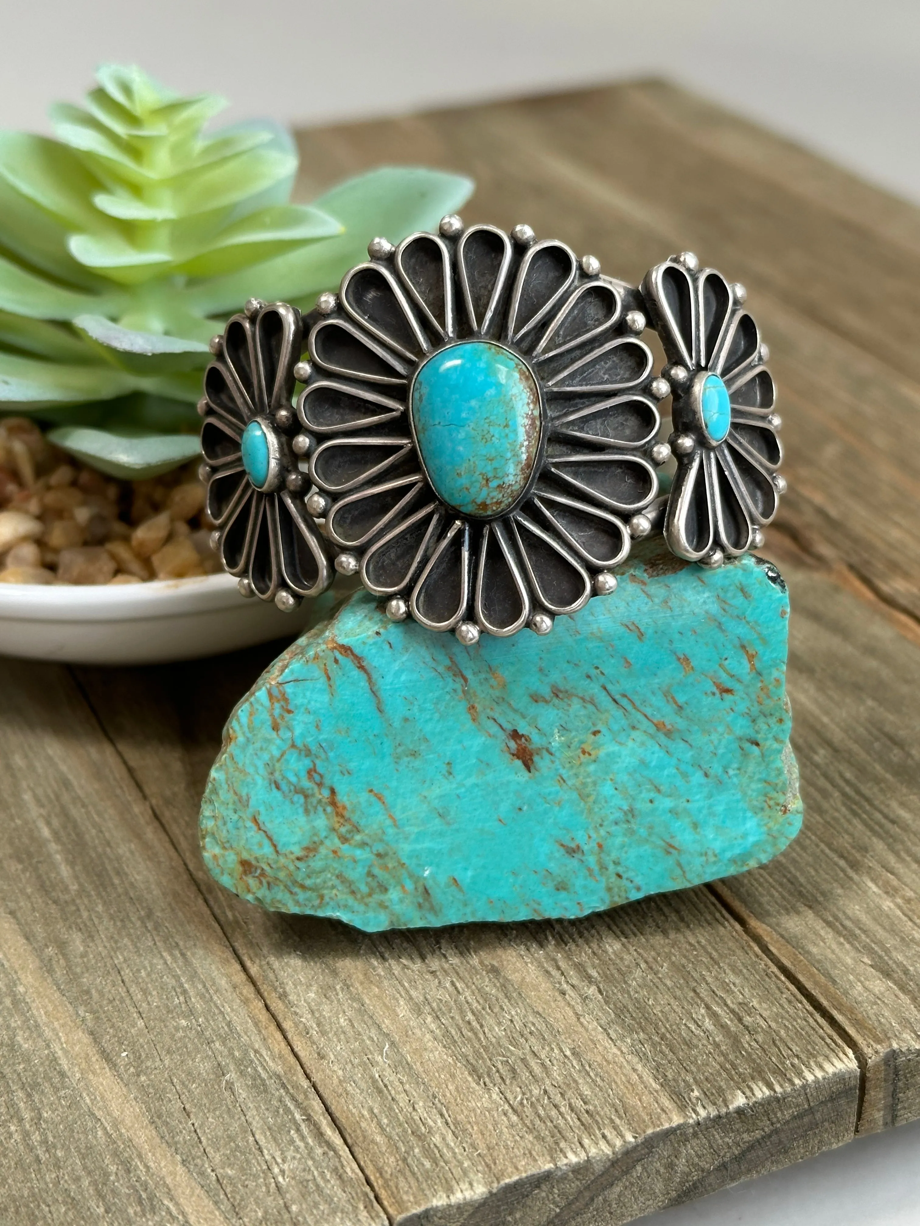 Sterling Silver and Turquoise Cuff