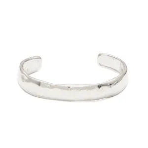 Sterling Silver Wide "Melt" Cuff Bracelet