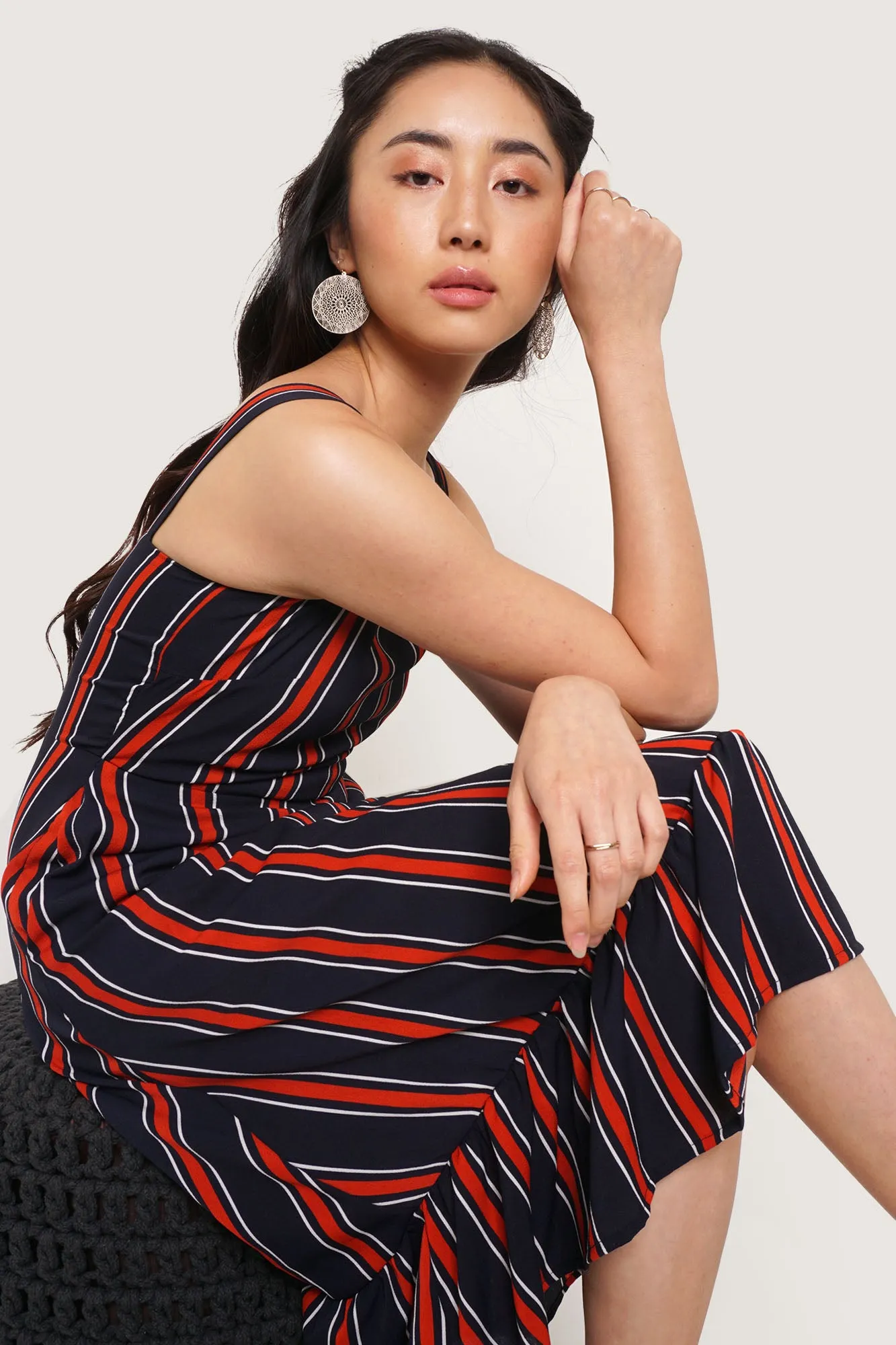 Striped Sleeveless Dress