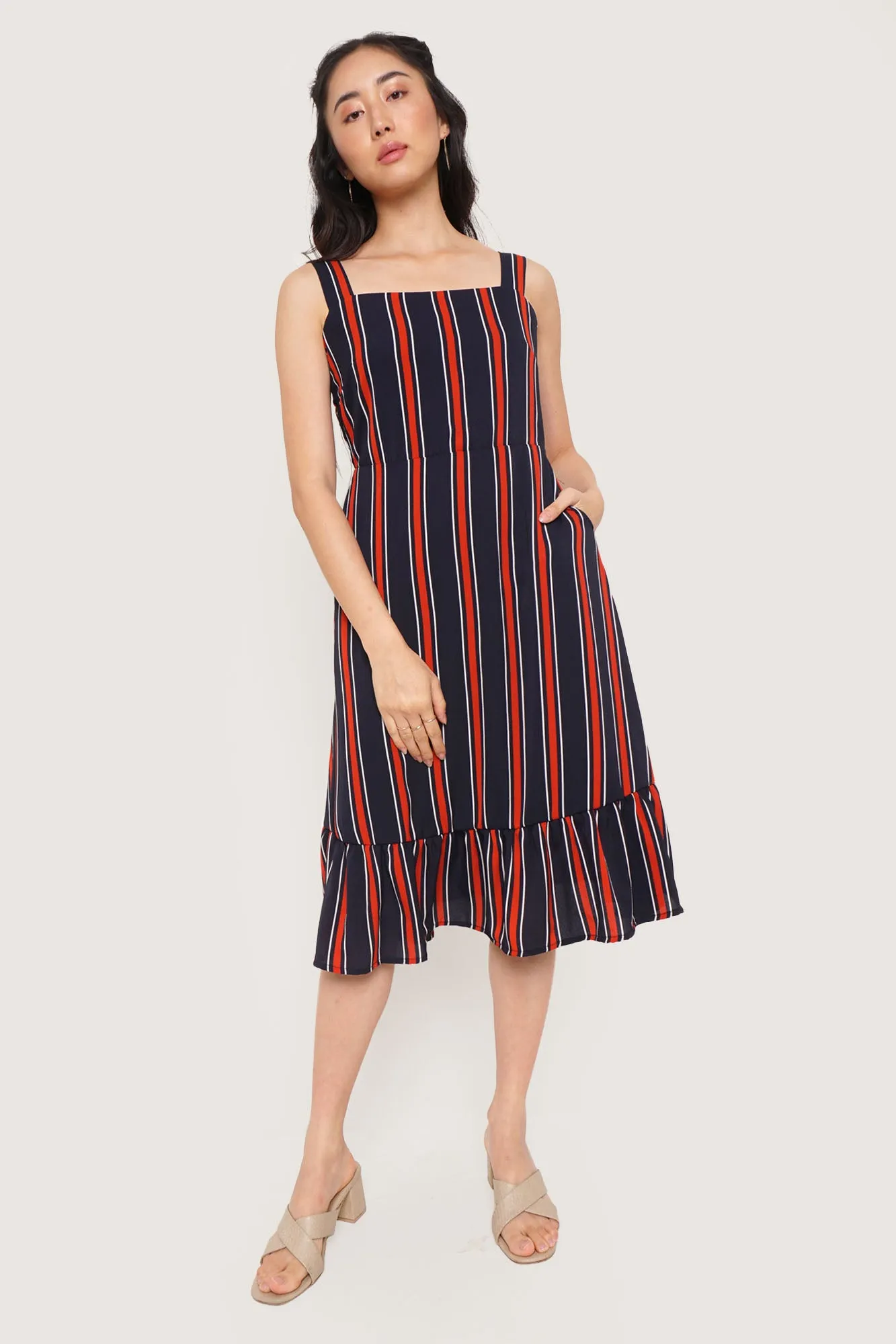 Striped Sleeveless Dress