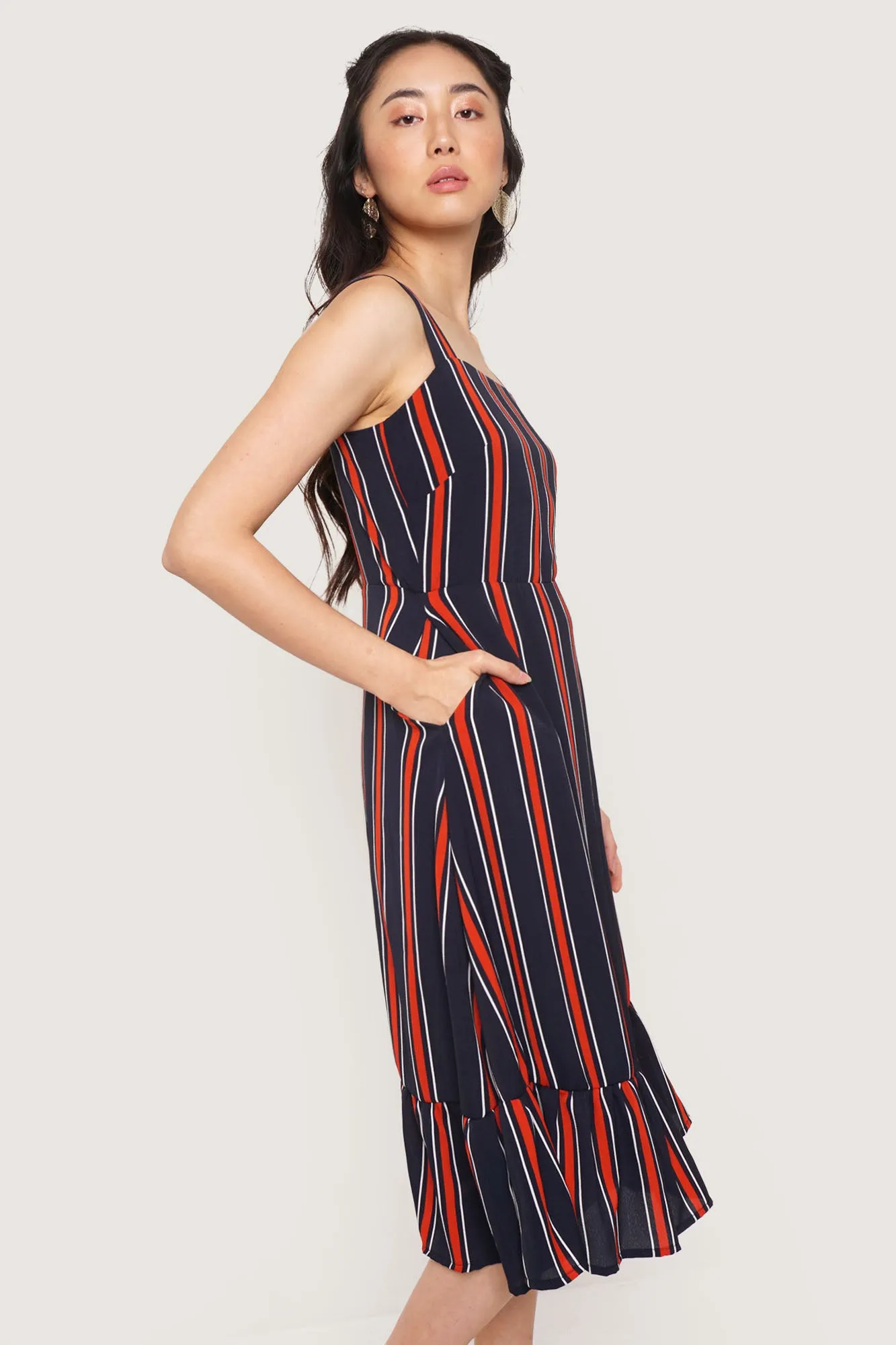 Striped Sleeveless Dress