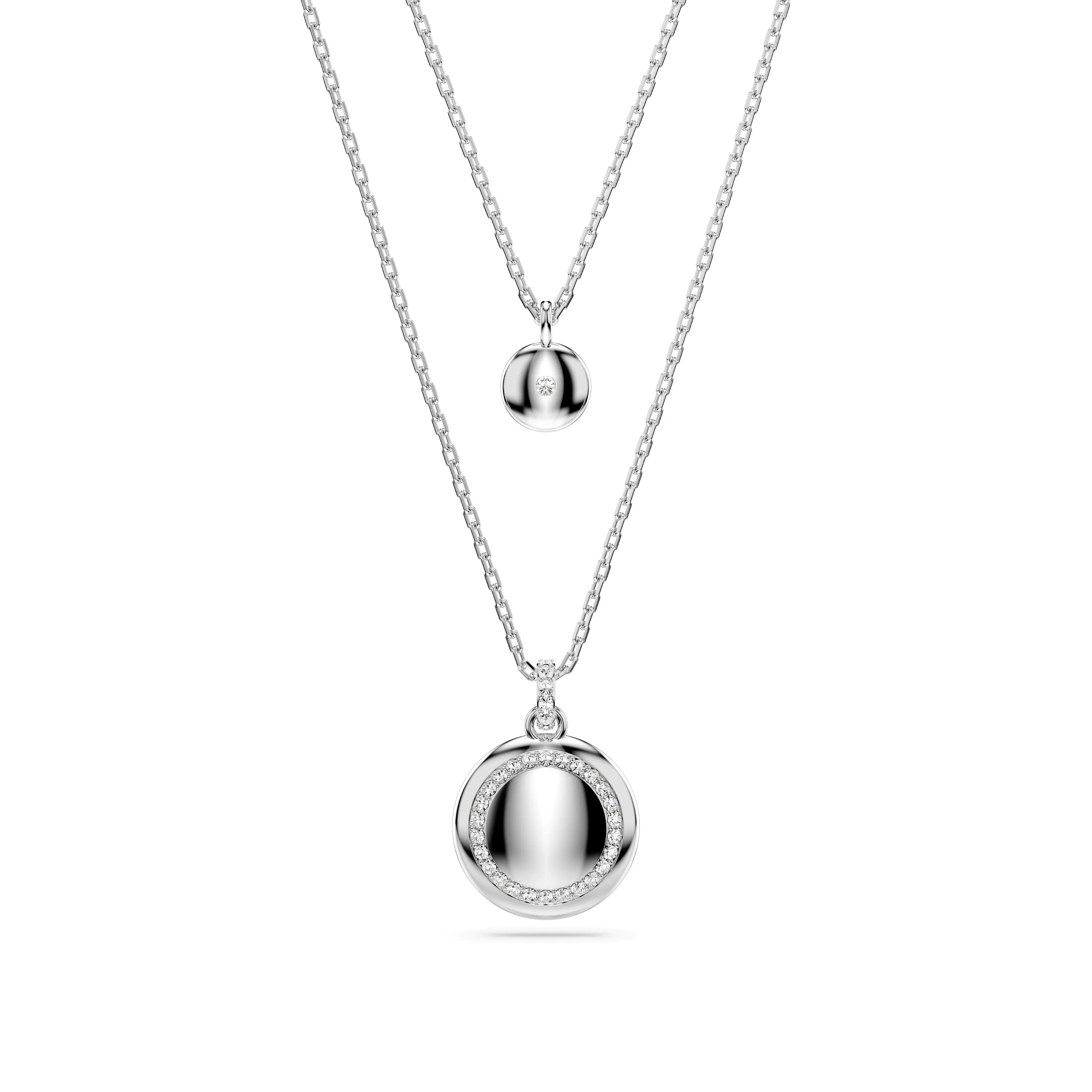 Swarovski Rhodium Meteora Layered Necklace