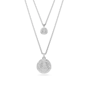 Swarovski Rhodium Meteora Layered Necklace