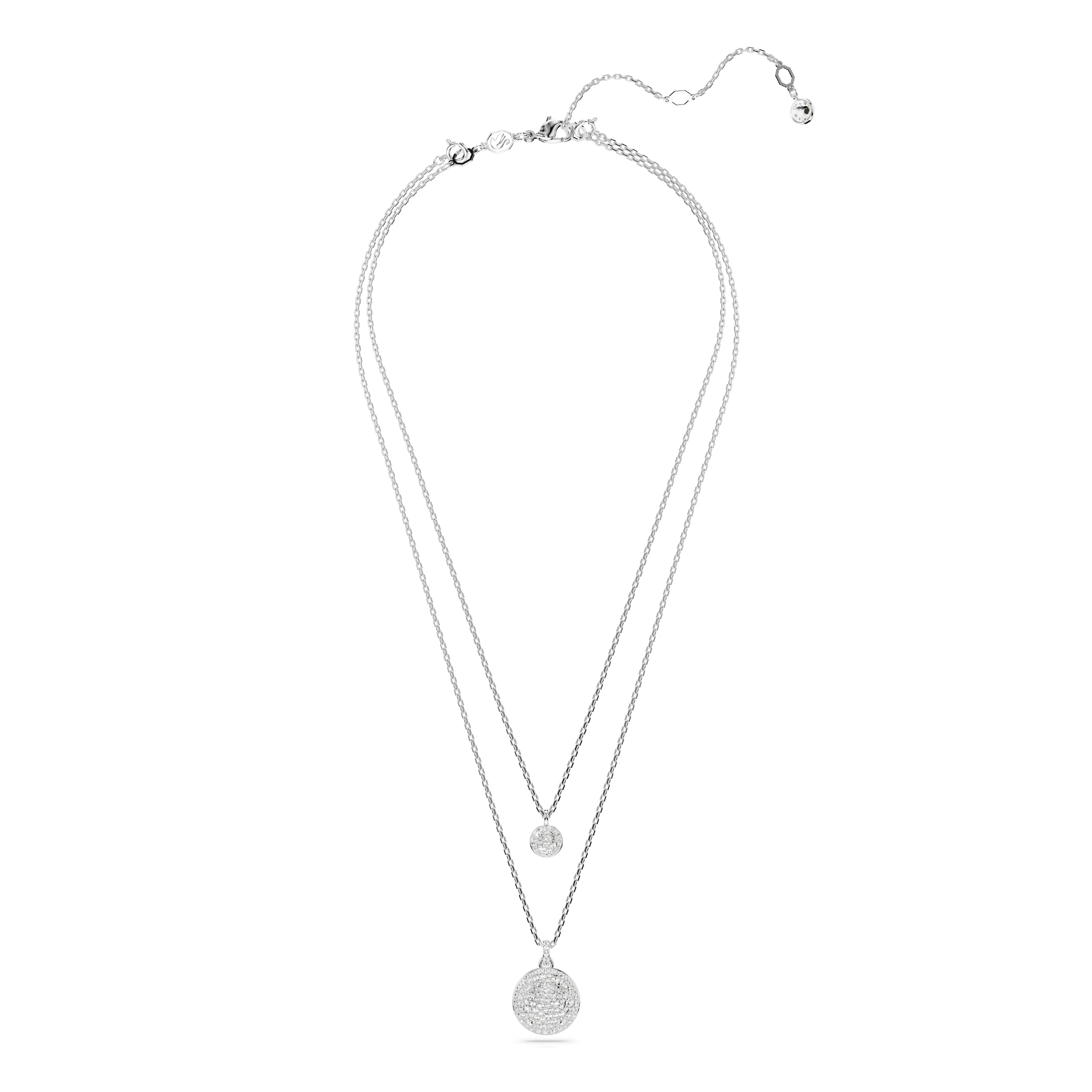 Swarovski Rhodium Meteora Layered Necklace