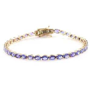 Tanzanite 925 Sterling Silver Tennis Bracelet Jewelry