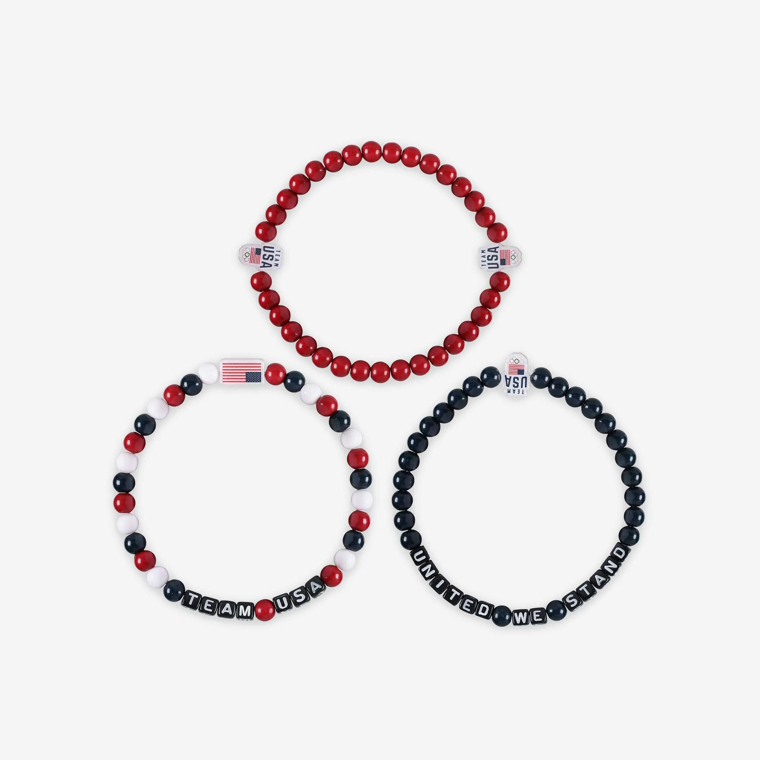 Team USA 3 Pack Beaded Friendship Bracelet