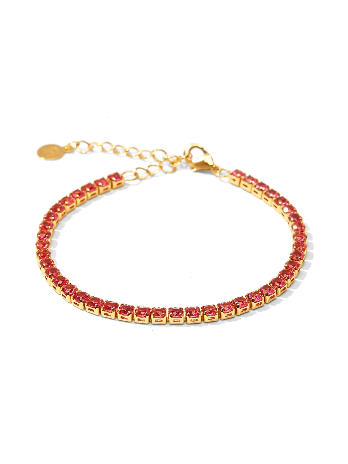TENNIS BRACELET WILD BERRY • Color: 18K Yellow Gold
