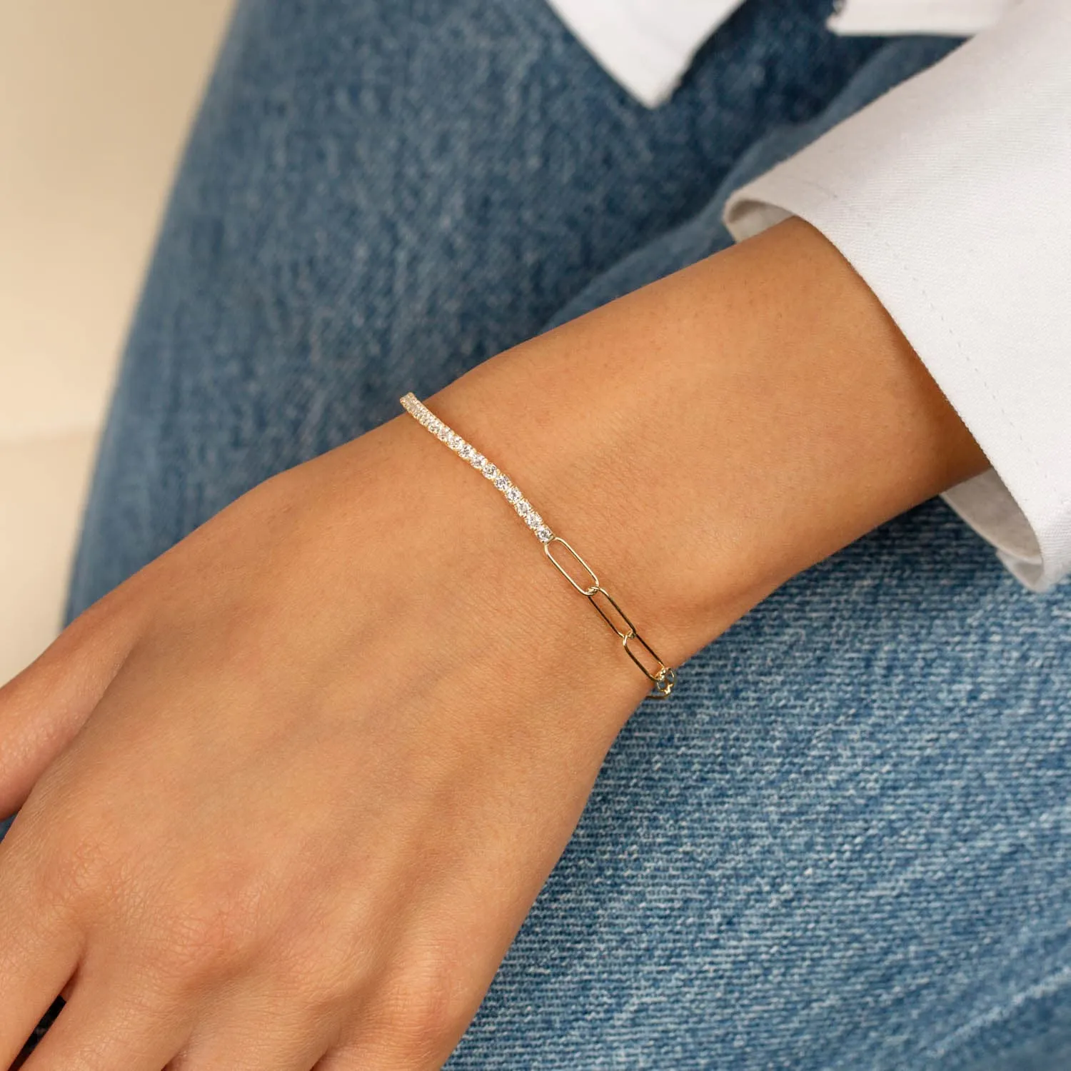 Tennis X Link Bracelet