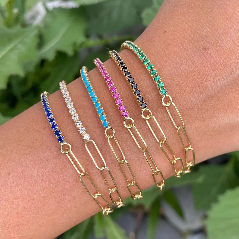 Tennis X Link Bracelet