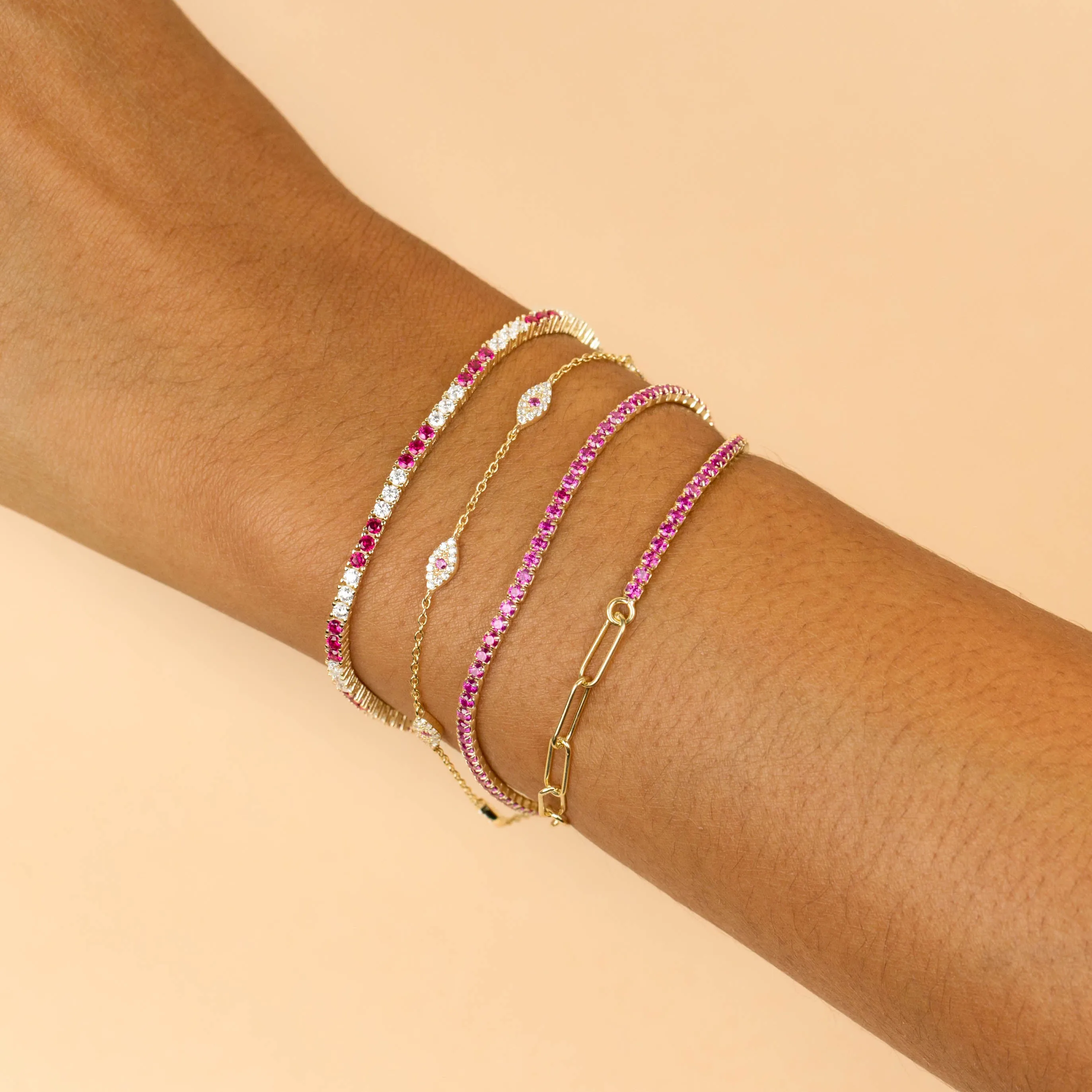 Tennis X Link Bracelet
