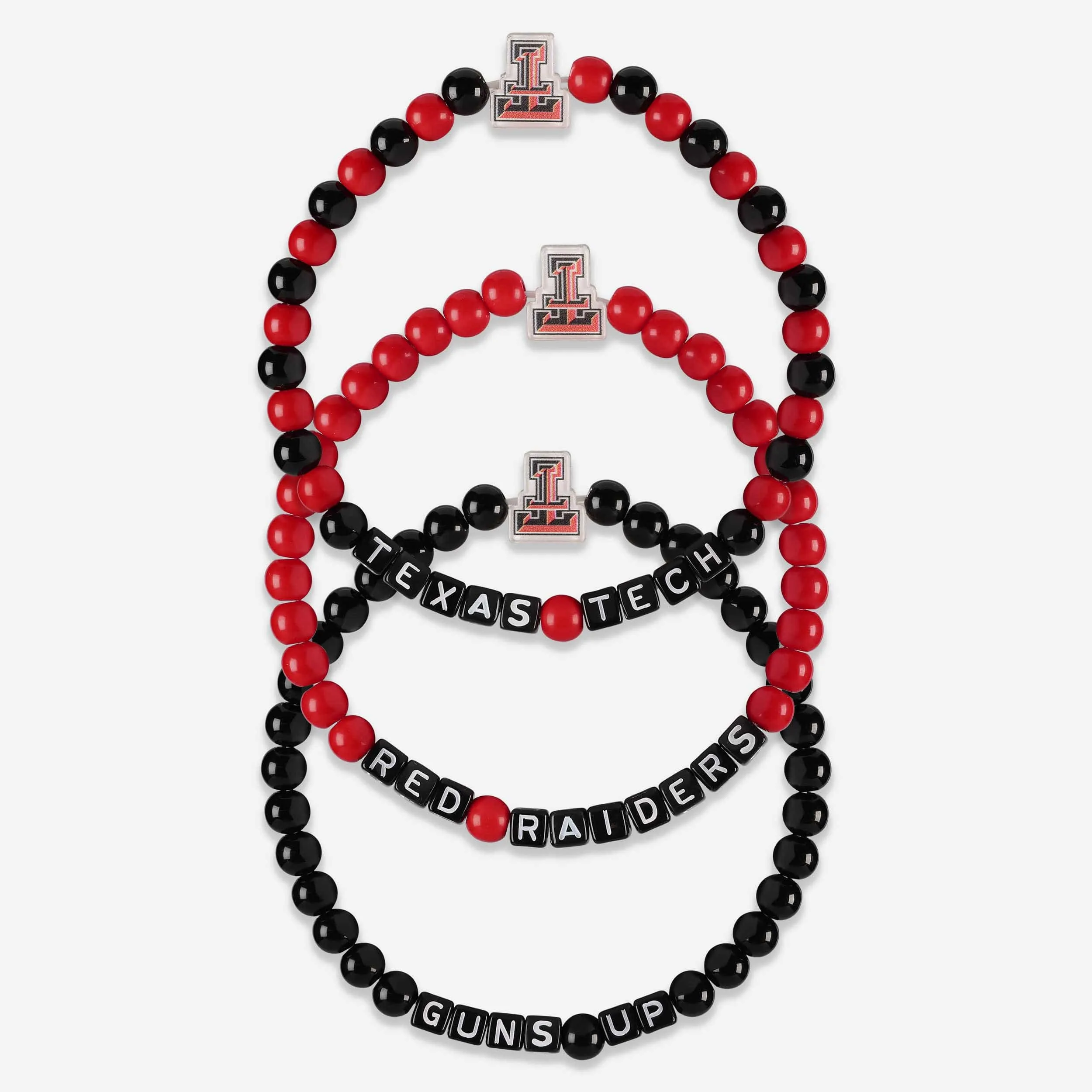 Texas Tech Red Raiders 3 Pack Beaded Friendship Bracelet