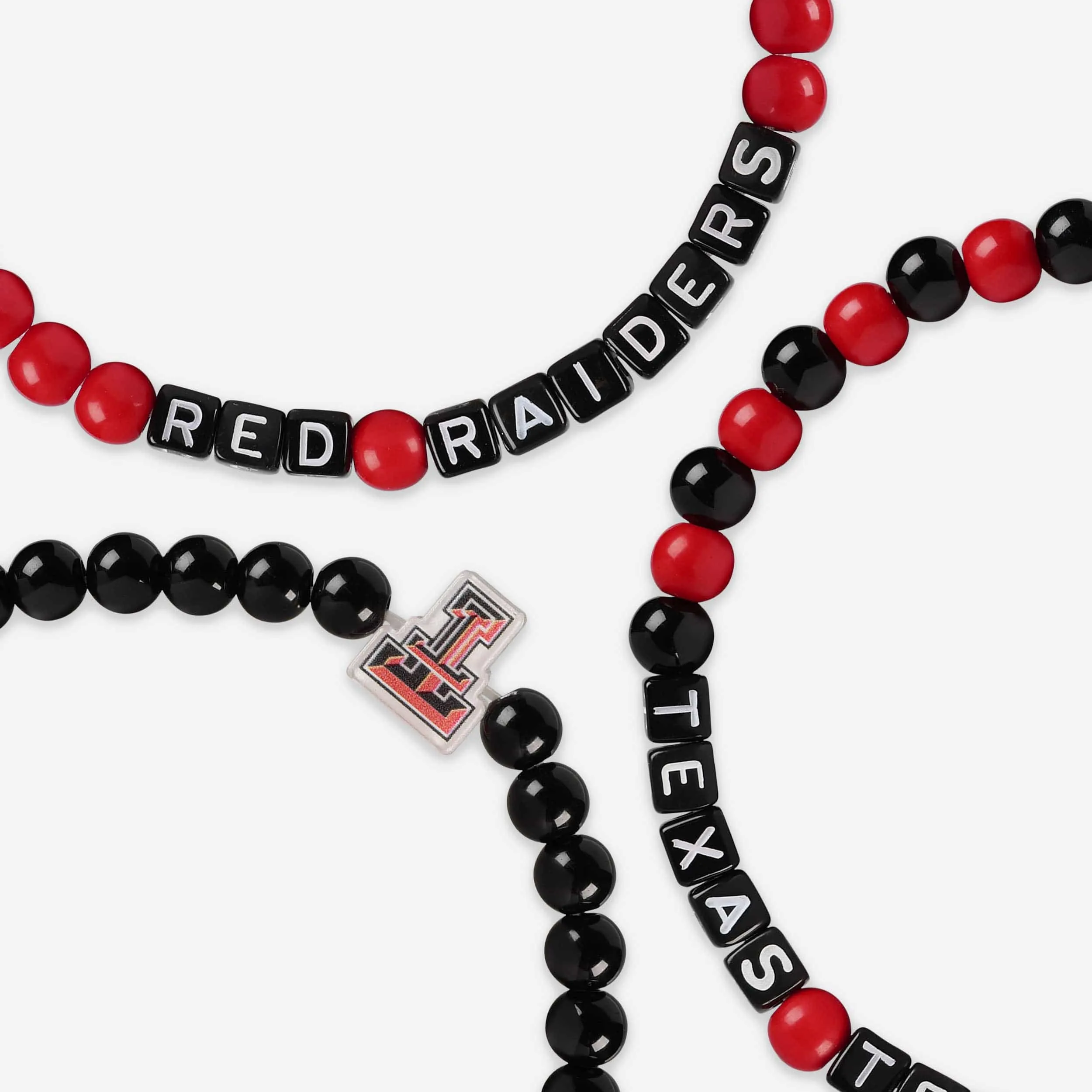 Texas Tech Red Raiders 3 Pack Beaded Friendship Bracelet