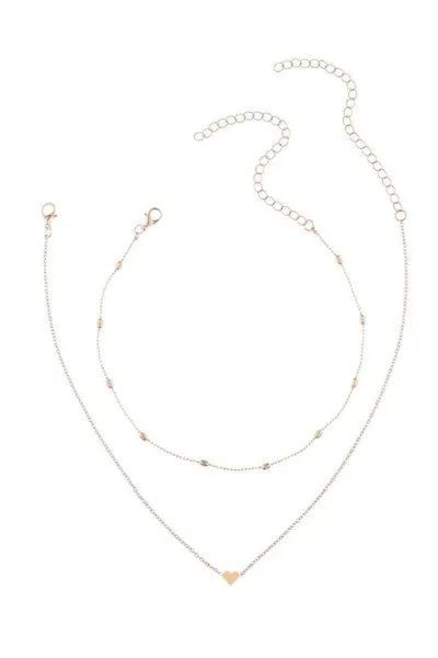The Julianna Layered Heart Necklace