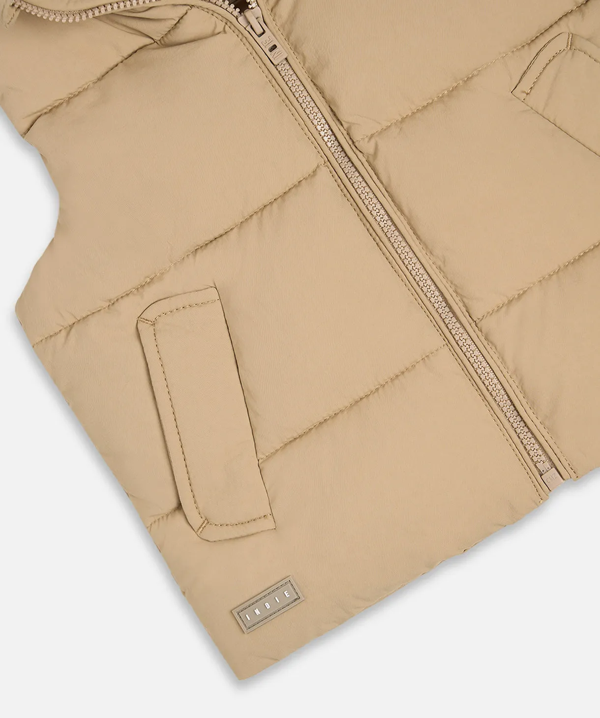 The New Chester Puffer Vest - Toffee