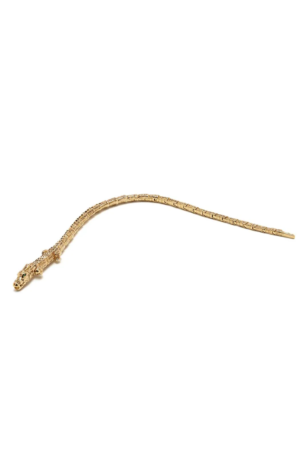 Thin Alligator Wrap Bracelet