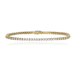 Three Prong Tennis Bracelet